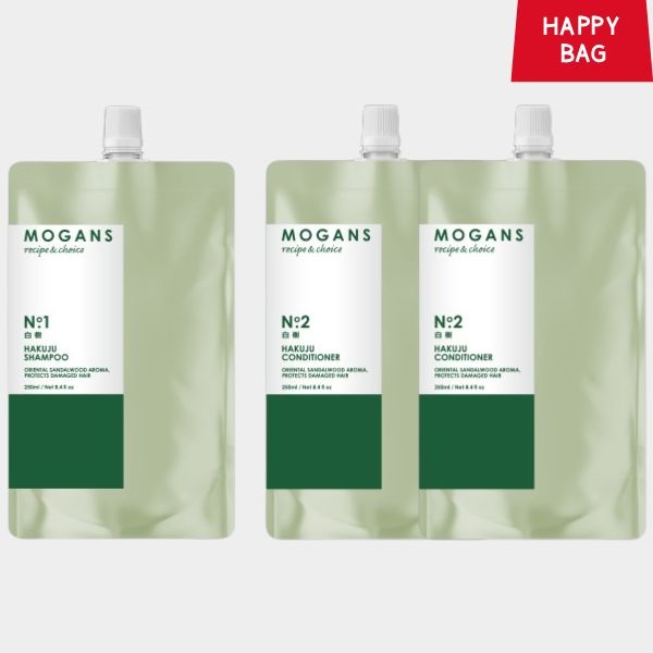【福袋】白樹（はくじゅ）詰め替え用リフィル シャンプー１袋＋コンディショナー２袋