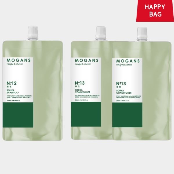 【福袋】草花（そうか）詰め替え用リフィル シャンプー１袋＋コンディショナー２袋